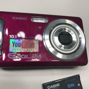 Hot pink professional Casio camera